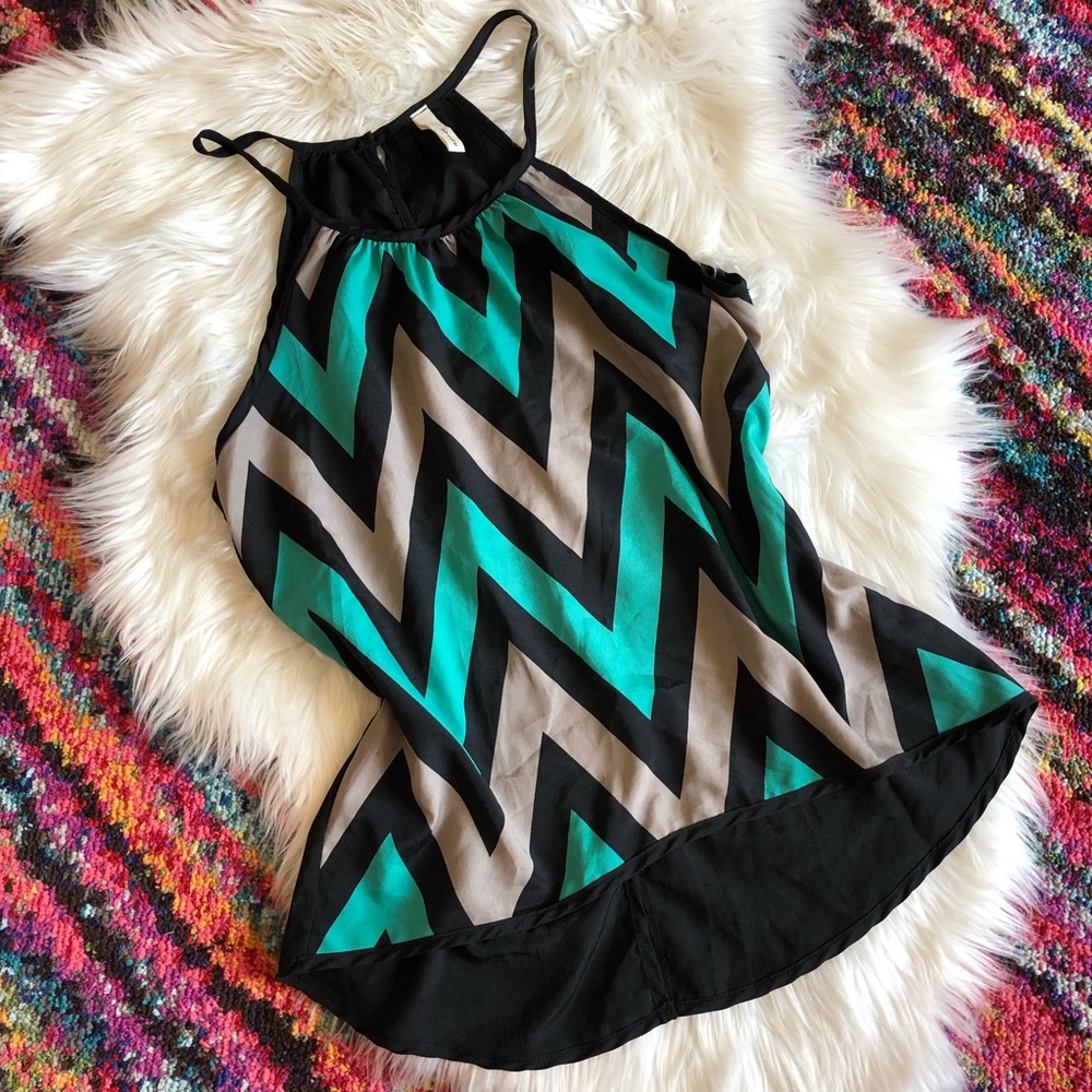 Super cute chevron tank!
